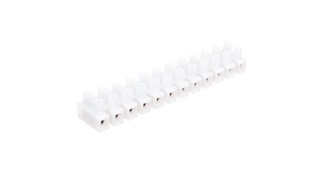 Listwa zaciskowa gwintowa 12-torowa 2,5mm2 poliamidowa PA66 z podkładką biała LPA12-2,5 89092110-80162