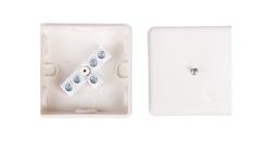 Puszka hermetyczna n/t 86x86x39mm z zaciskiem 5x2,5mm IP55 biała 0226-01-77431