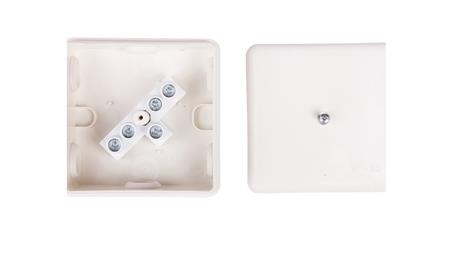 Puszka hermetyczna n/t 86x86x39mm z zaciskiem 5x2,5mm IP55 biała 0226-01-77431