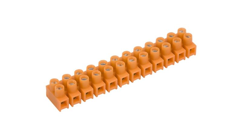 Listwa zaciskowa gwintowa 12-torowa 2.5mm2 pomarańczowa LTF 12-2.5 21210108-80107