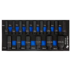 Zestaw nasadek udarowych 15 szt, wkład EVA