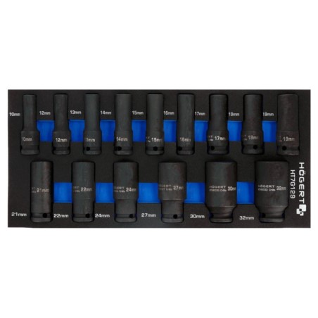 Zestaw nasadek udarowych 15 szt, wkład EVA