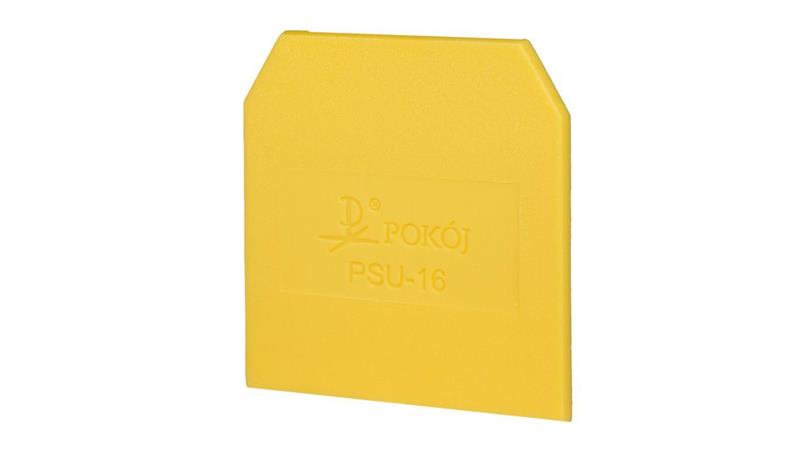 Płytka skrajna przegroda żółty PSU-16 A41-0301-79277