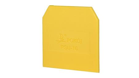 Płytka skrajna przegroda żółty PSU-16 A41-0301-79277
