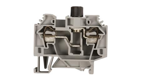Złączka bezpiecznikowa 6mm2 szary 10A G 5x 20mm DIN 35mm 282-122-75471