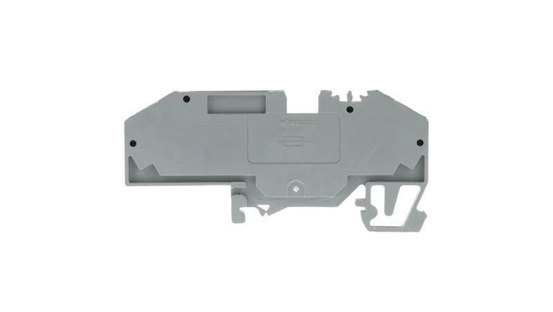 Złączka bezpiecznikowa 6mm2 szara 25A bezpiecznik płaski DIN 35mm 282-696-75478