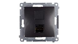 Simon 54 Gniazdo HDMI antracyt DGHDMI.01/48-38994
