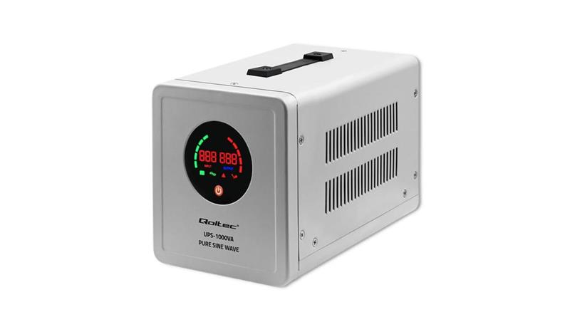 Qoltec Zasilacz awaryjny Pure Sine Wave UPS 1000VA 700W Szary-115902