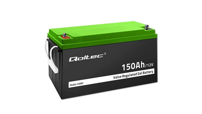Qoltec Akumulator żelowy GEL 12V 150Ah 41.8kg Bezobsługowy Professional LongLife PV, UPS, kamper, łódź-121145