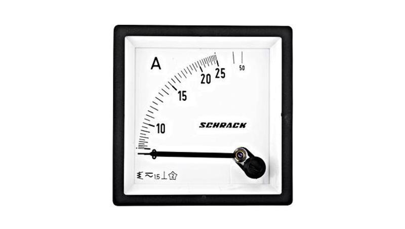 Amperomierz 72x72mm, 25A AC, pomiar bezpośredni-117614