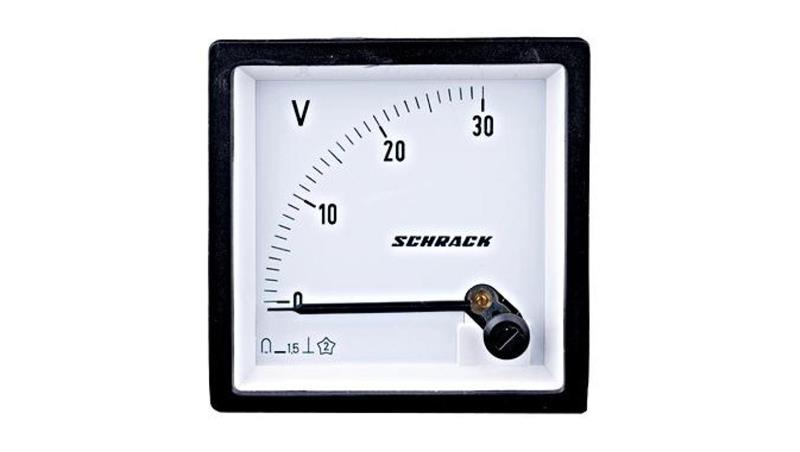 Woltomierz 72x72mm, 30V DC-117729