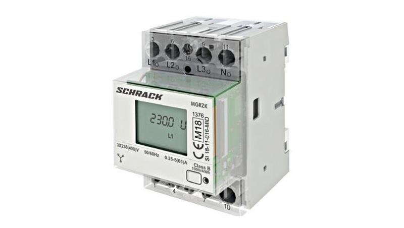 Licznik energii modułowy , 4-przew., bezpośredni 65A, RS485-116558