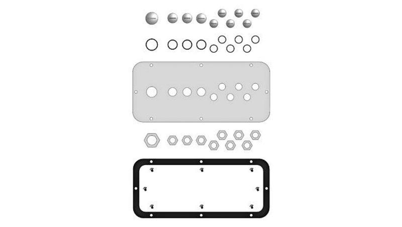 Płyta dławicowa WSA z kołnierzem do typu B, 10 wejść-146104