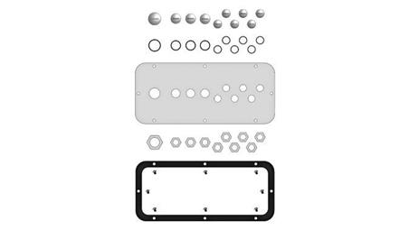 Płyta dławicowa WSA z kołnierzem do typu B, 10 wejść-146104