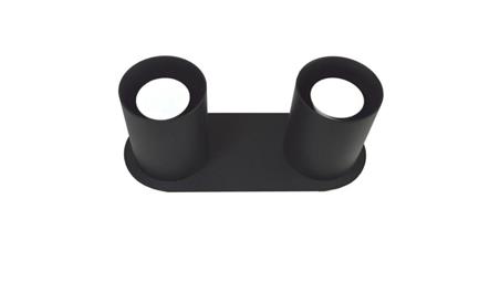 Oprawa sufitowa Creep Black stała podwójna okrągła-135012