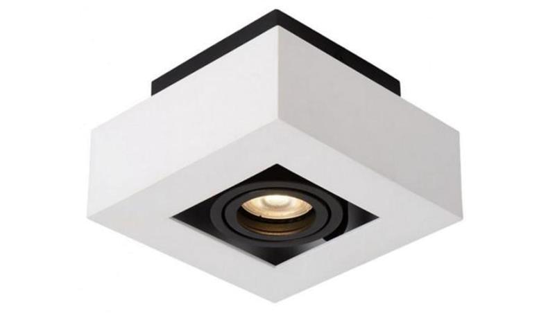 Oprawa sufitowa Pita White+Black ruchoma kwadrat a-135019