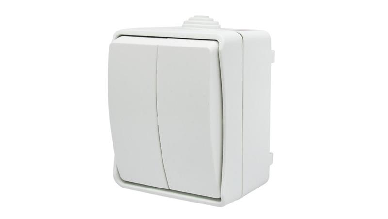 Łącznik świecznikowy natynkowy Aqua Plus IP54 biały 40223-111381