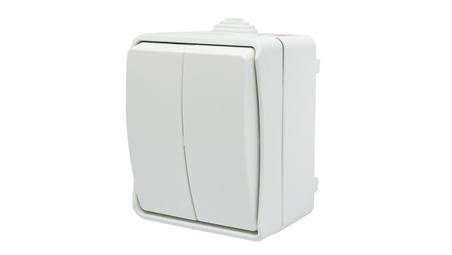 Łącznik świecznikowy natynkowy Aqua Plus IP54 biały 40223-111381