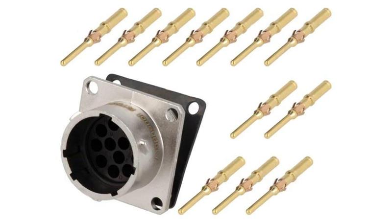 RT001412PNH-K Złącze okrągłe gniazdo kołnierz (4 otwory),na panel 12PIN-128061