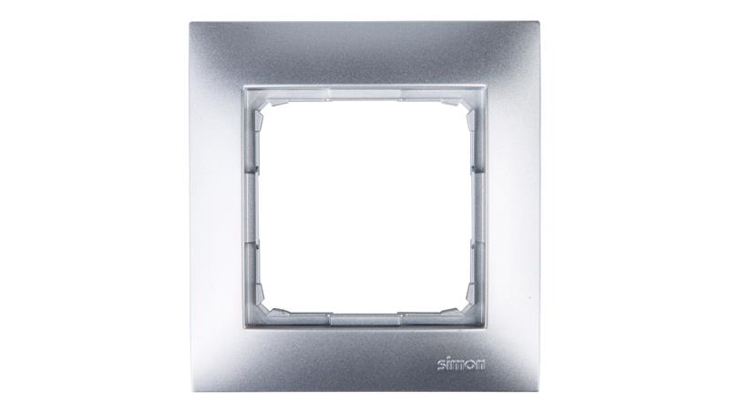Simon 54 Premium Ramka pojedyncza srebrny mat DR1/43-36252