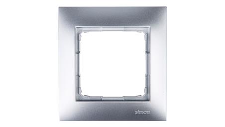 Simon 54 Premium Ramka pojedyncza srebrny mat DR1/43-36252
