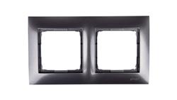 Simon 54 Premium Ramka podwójna antracyt /do karton-gips/ DRK2/48-36583
