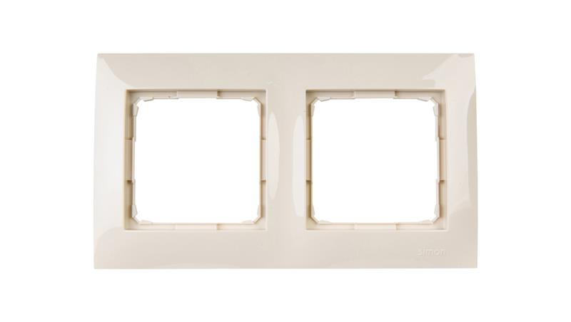 Simon 54 Premium Ramka podwójna kremowa DR2/41-36267
