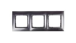 Simon 54 Premium Ramka potrójna antracyt /do karton-gips/ DRK3/48-36853
