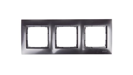 Simon 54 Premium Ramka potrójna antracyt /do karton-gips/ DRK3/48-36853