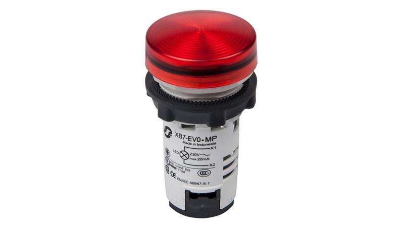 Lampka sygnalizacyjna 22mm czerwona 230-240V AC LED XB7EV04MP-6582