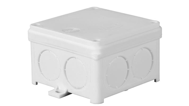 Puszka n/t hermetyczna pusta 88x88x55mm IP67 biała N80x80S odporna na UV 35133206-74711 Puszka n/t hermetyczna pusta 88x88x55mm IP67 biała N80x80S odporna na UV 35133206-74711