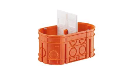 Puszka podtynkowa podwójna 60mm pomarańczowa M2x60F Multiwall 33160008-75518