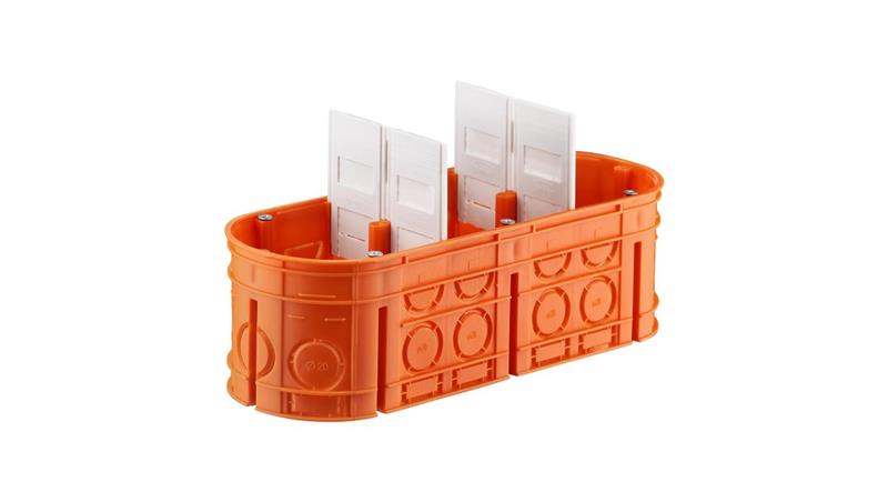 Puszka podtynkowa potrójna 60mm pomarańczowa M3x60F Multiwall 33167008-75519 Puszka podtynkowa potrójna 60mm pomarańczowa M3x60F Multiwall 33167008-75519