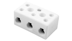 Złączka gwintowa porcelanowa 16mm2 3-tory biała z 2 otworami montażowymi CPO-30A-3P 80733516 /10szt./-80160