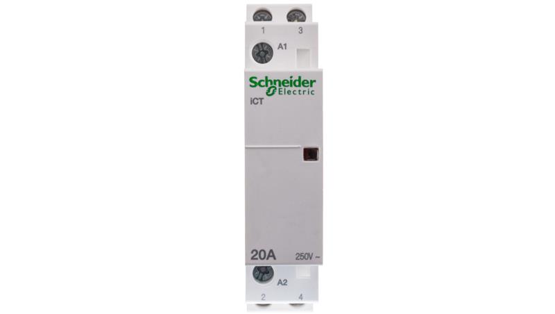 Stycznik modułowy 20A 2Z 0R 230V AC iCT A9C22722-24873 Stycznik modułowy 20A 2Z 0R 230V AC iCT A9C22722-24873