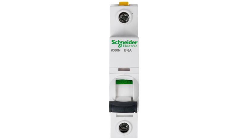 Wyłącznik nadprądowy 1P B 6A 6kA AC iC60N-B6 A9F03106-16197 Wyłącznik nadprądowy 1P B 6A 6kA AC iC60N-B6 A9F03106-16197