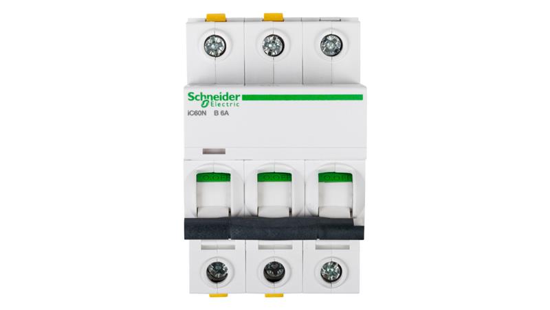 Wyłącznik nadprądowy 3P B 6A 6kA AC iC60N-B6-3 A9F03306-16283