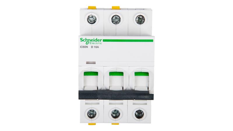 Wyłącznik nadprądowy 3P B 16A 6kA AC iC60N-B16-3 A9F03316-16210