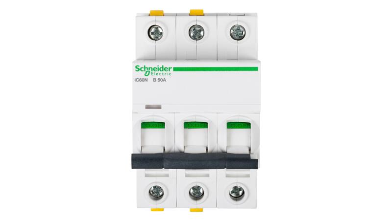 Wyłącznik nadprądowy 3P B 50A 6kA AC iC60N-B50-3 A9F03350-16497