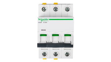 Wyłącznik nadprądowy 3P B 50A 6kA AC iC60N-B50-3 A9F03350-16497