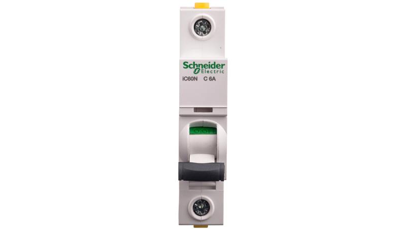 Wyłącznik nadprądowy 1P C 6A 6kA AC iC60N-C6 A9F04106-16215