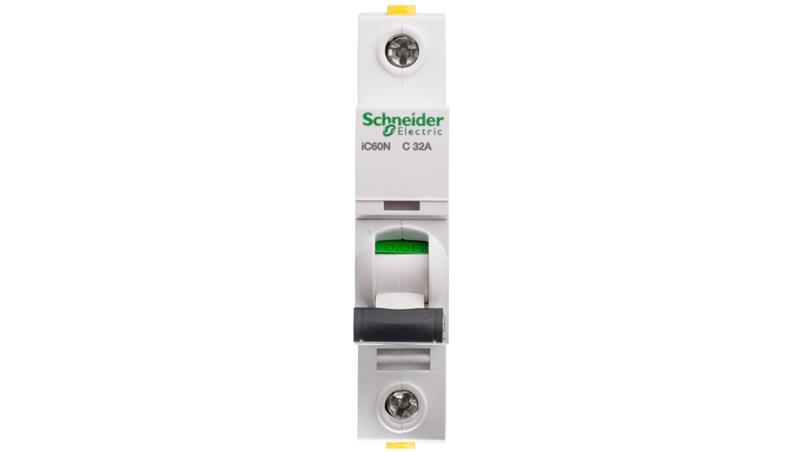 Wyłącznik nadprądowy 1P C 32A 6kA AC iC60N-C32 A9F04132-16691 Wyłącznik nadprądowy 1P C 32A 6kA AC iC60N-C32 A9F04132-16691