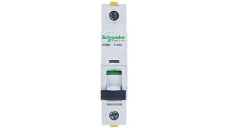 Wyłącznik nadprądowy 1P C 63A 6kA AC iC60N-C63 A9F04163-16623