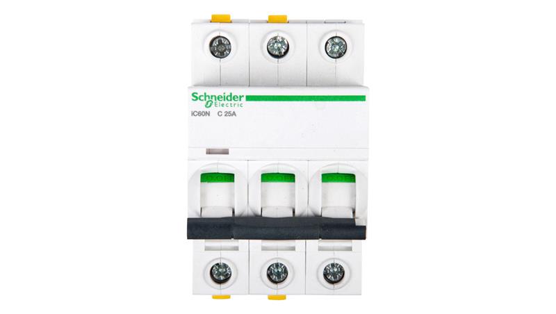 Wyłącznik nadprądowy 3P C 25A 6kA AC iC60N-C25-3 A9F04325-16239