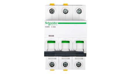 Wyłącznik nadprądowy 3P C 25A 6kA AC iC60N-C25-3 A9F04325-16239