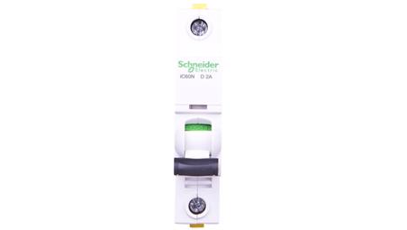 Wyłącznik nadprądowy 1P D 2A 6kA AC iC60N-D2 A9F05102-16912