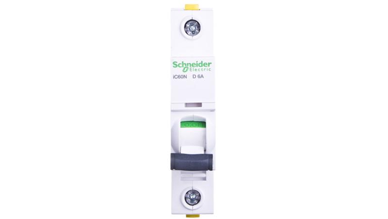 Wyłącznik nadprądowy 1P D 6A 6kA AC iC60N-D6 A9F05106-16913