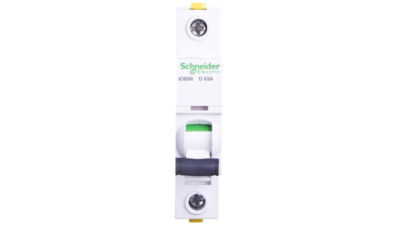 Wyłącznik nadprądowy 1P D 63A 6kA AC iC60N-D63 A9F05163-16915