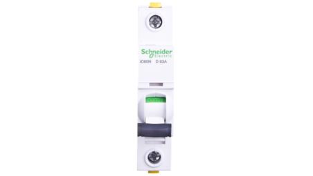 Wyłącznik nadprądowy 1P D 63A 6kA AC iC60N-D63 A9F05163-16915