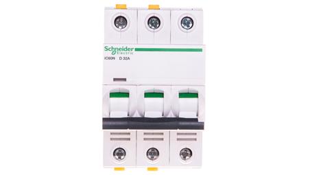Wyłącznik nadprądowy 3P D 32A 6kA AC iC60N-D32-3 A9F05332-16535